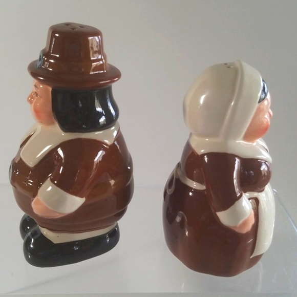 Publix Holiday The Pilgrim Pair Salt Pepper Shakers Publix Nib 25